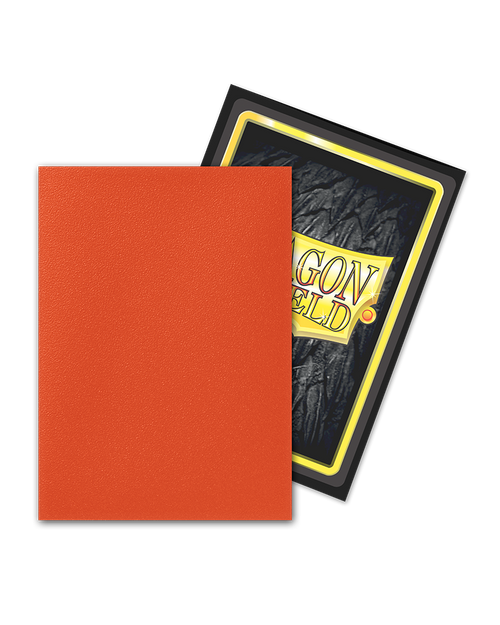 Product close up of matte and orange sleeve