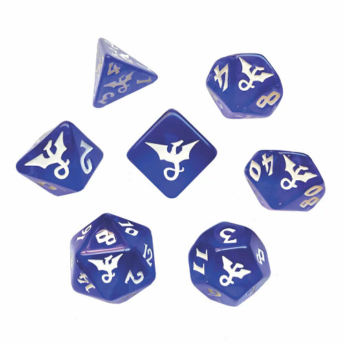 Blue Dragon Sapphire Dice Set 