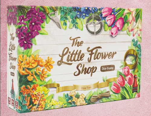 The Little Flower Shop Dice Game box from Dr Finn's Games