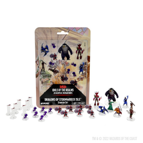 Dragons of Stormwreck Isle 2D Miniatures box with miniatures
