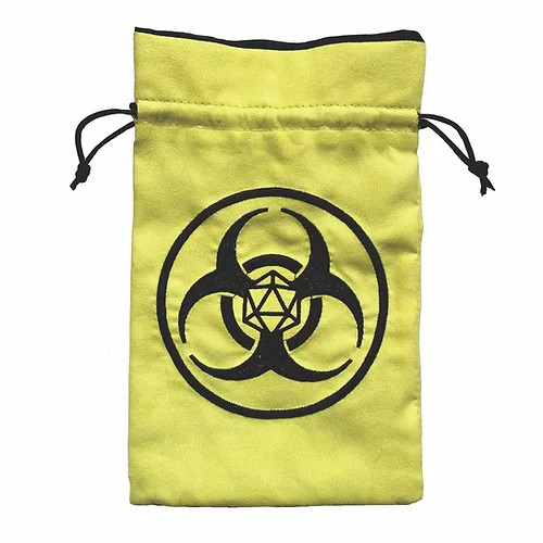 Dice bag with Biohazard embroidery from Black Oak Workshop