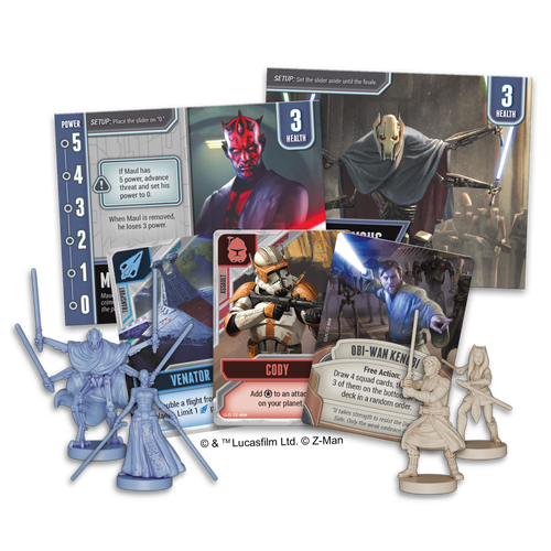 Game components for Star Wars: The Clone Wars