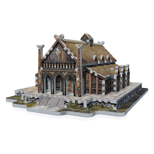 Golden Hall Edoras 3D Puzzle completed from Wrebbit 3D