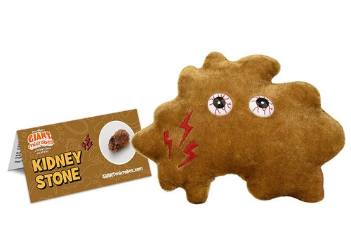 Kidney Stone Giant Microbe Plush with info card