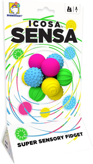 Bright colored,  attached textured balls 