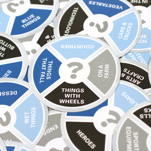 Sample circle cards overlapping