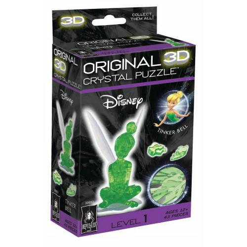front of the packaging black with green crystal completed puzzle image