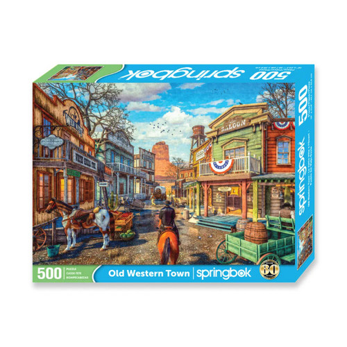 Old Western Town 500pc puzzle box