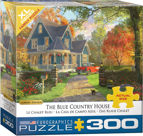 The Blue Country Home puzzle box