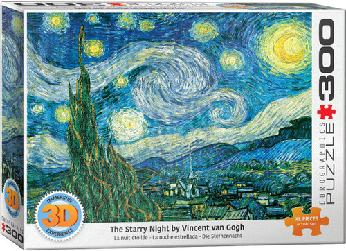 Starry Night Van Gogh lenticular puzzle box