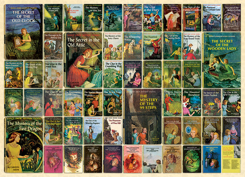 Nancy Drew book covers puzzle image