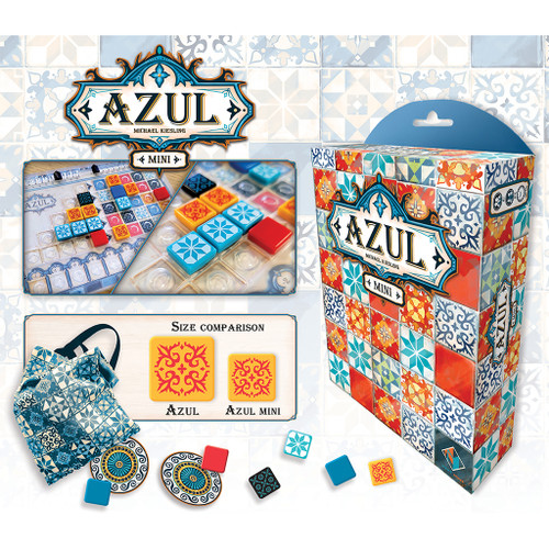 Azul mini gameplay & size comparison vs original full-size Azul
