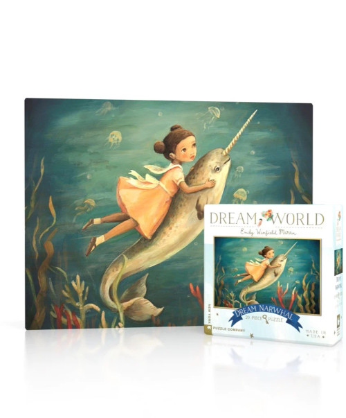 Dream Narwhal MINI 20pc front of puzzle box 