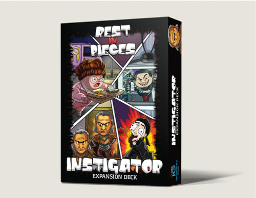 Instigator Pack box, depicting cartoon characters in silly scenarios