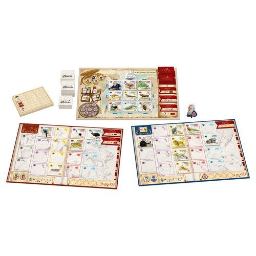 In the Footsteps of Darwin journey board and player boards