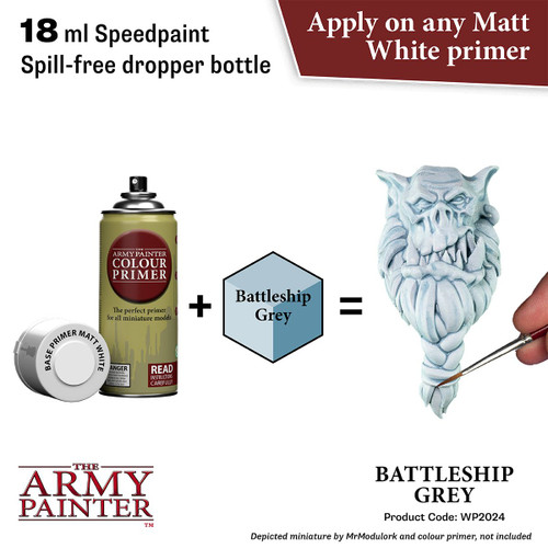 Battleship Grey diagram suggesting undercoat primer