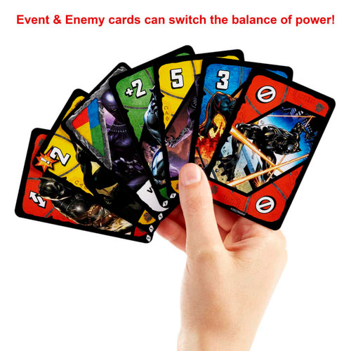 Uno Ultimate Marvel example hand of cards