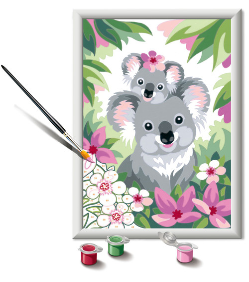 Koala Cuties CreArt completed painting and included supplies