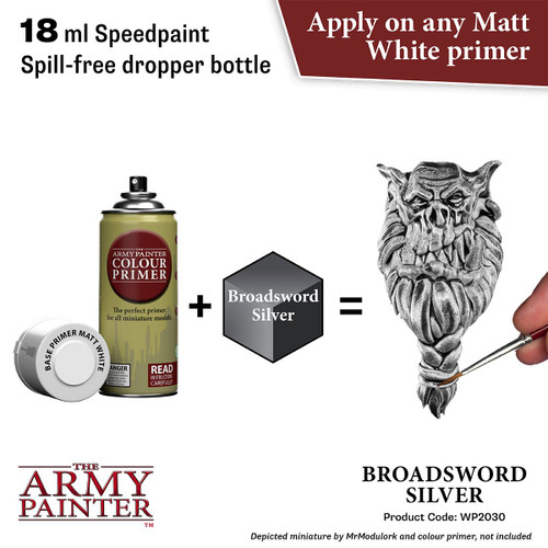 Speedpaint Broadsword Silver application example