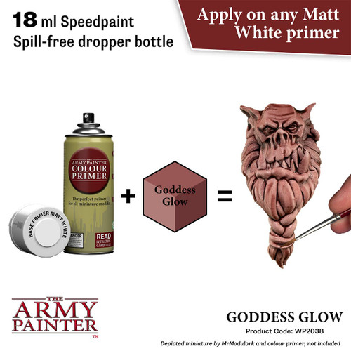Speedpaint Goddess Glow application example