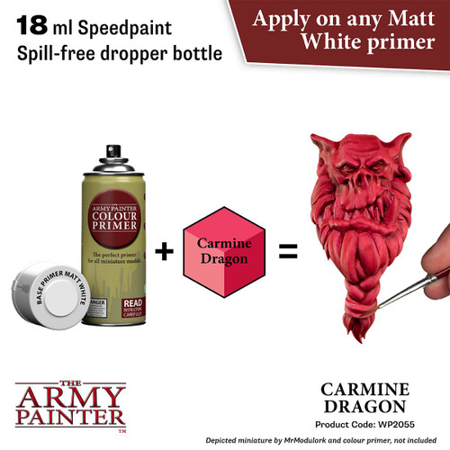 Speedpaint Carmine Dragon application example