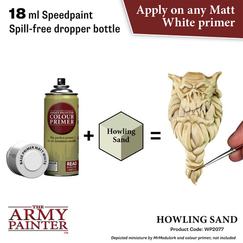 Speedpaint Howling Sand application example