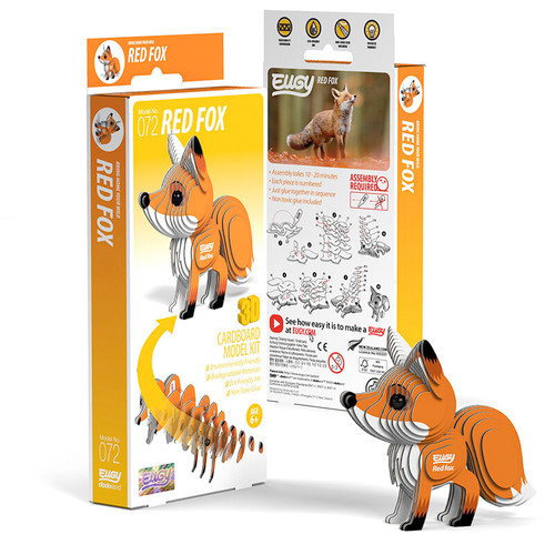 EUGY Red Fox kit packaging and completed model