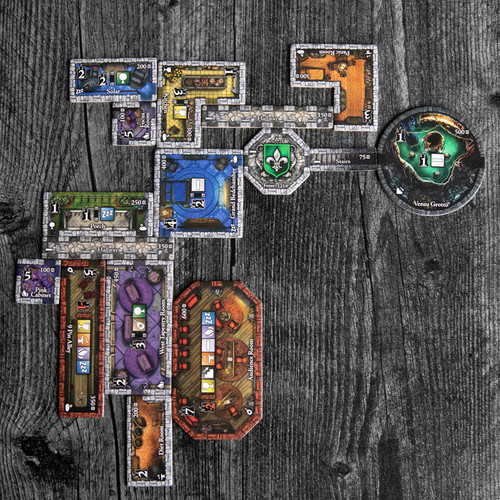 The interior planogram lay out of the castle, as the game board