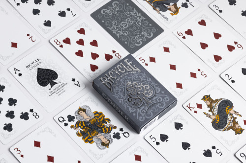 Cards on display to see fronts and backs