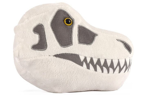 Side view of T. Rex skull Giant Microbes plush