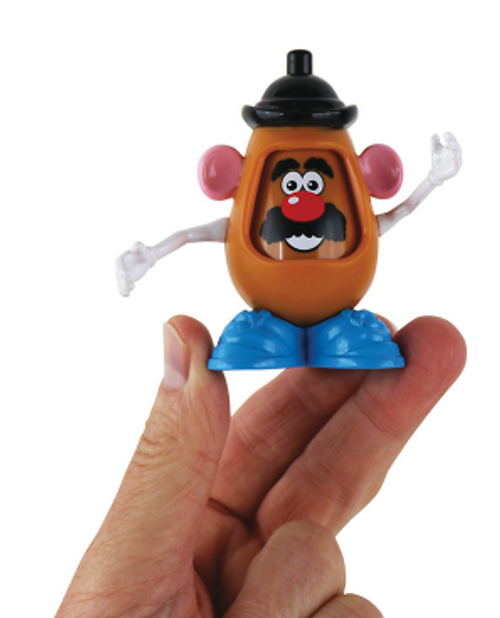 World's Smallest Mr Potato Head to scale