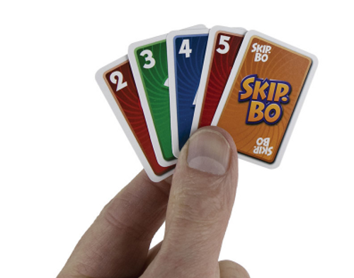 World's Smallest Skip-bo to scale