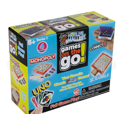 World's Smallest Games on the Go Blind Box Packaging