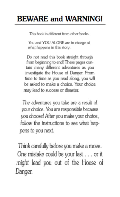 House of Danger interior page