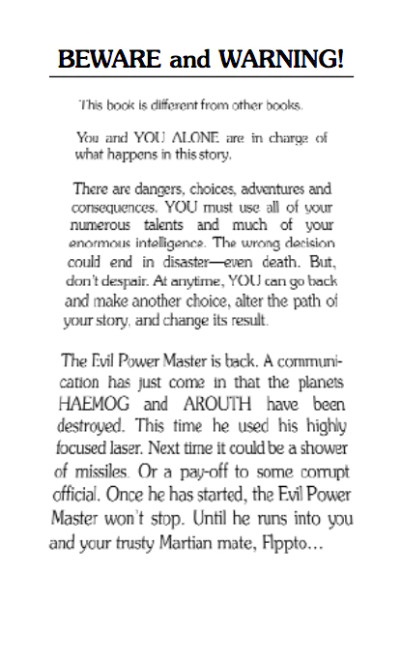 War with the Evil Power Master interior page