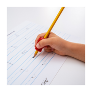 A person using the pencil grip 