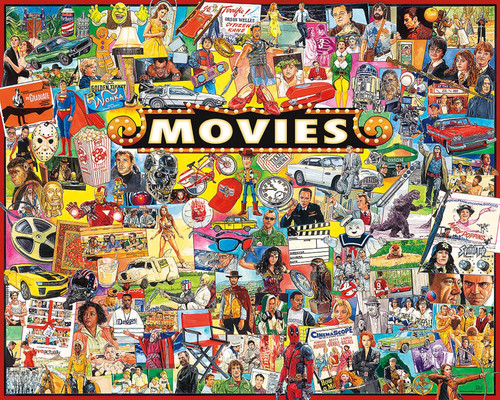 Puzzle featuring iconic movie scenes and props