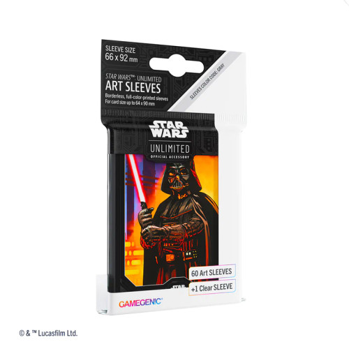 Darth Vader art sleeves packaging