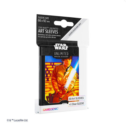 Luke Skywalker art sleeves packaging