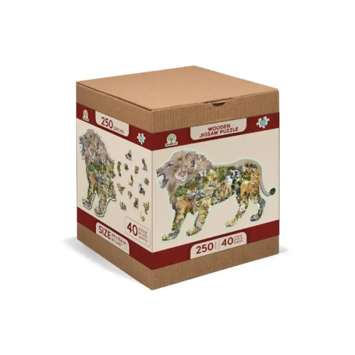 Lion Roar wooden puzzle box