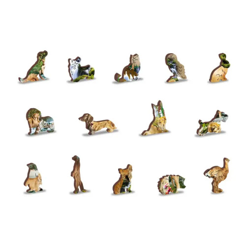 Lion Roar wooden puzzle whimsy pieces