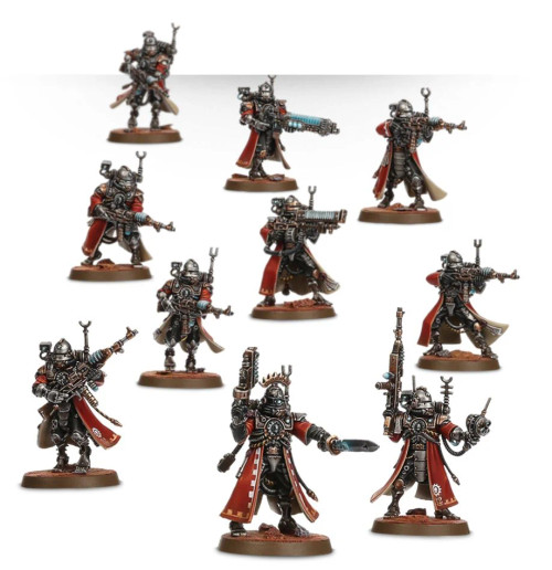 Skitarii Vanguard, 10 miniatures assembled and painted