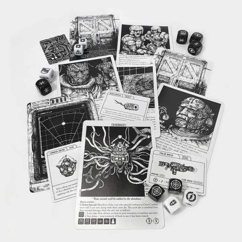 Escape the Dark Sector game cards and components