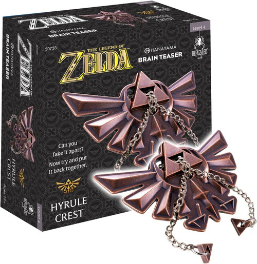 metal crest with chains, from the Zelda universe