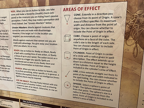 Screen interior panel featuring spellcasting information