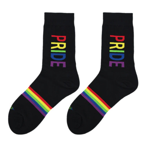 Pride Men's socks side-by-side
