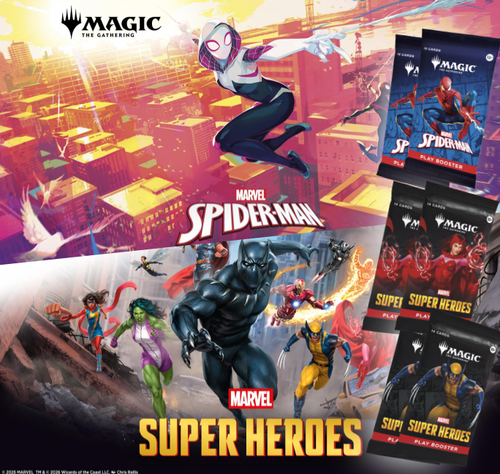 Magic the Gathering key art and booster packs
