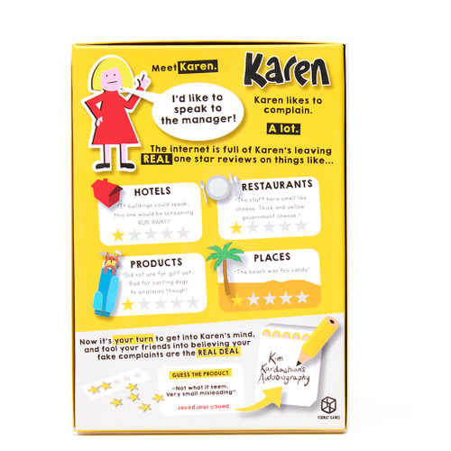 Back of the box with an overview of the game