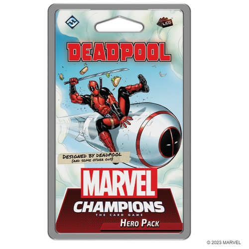 Deadpool Expanded Hero Pack cover showing Deadpool riding a missile holding his sword above his head