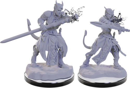 Tiefling Warlocks unpainted miniatures